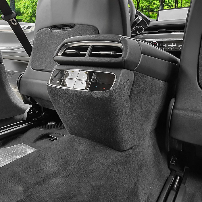 인스톨 제네시스 디올뉴 G80 3세대 펠트 콘솔 후면커버