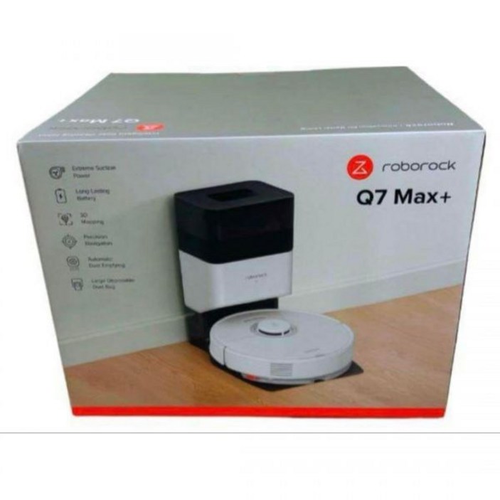 로보락 Q7 MAX+ 자동 쓰레기 수거 물티슈, 강력한 흡입력 매핑