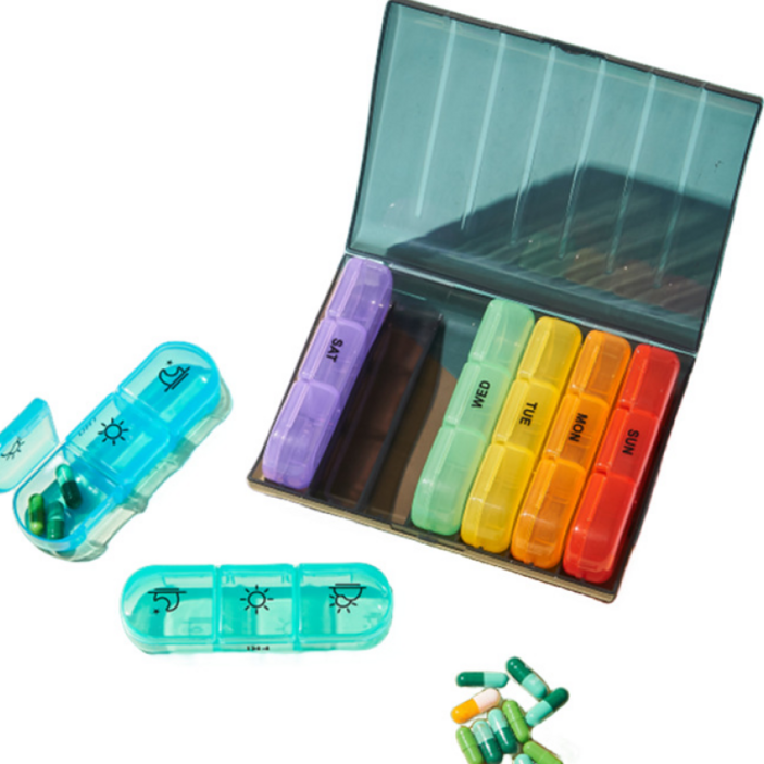 일주일 휴대용 알약 케이스 영양제 소분 약통