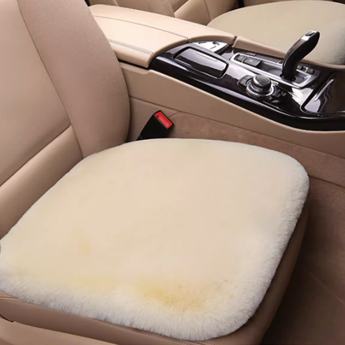 (시즌off 특가) 1+1 시크벤 포근한 극세사 겨울 방석 따뜻한 차량용 의자 자동차 시트 FW01