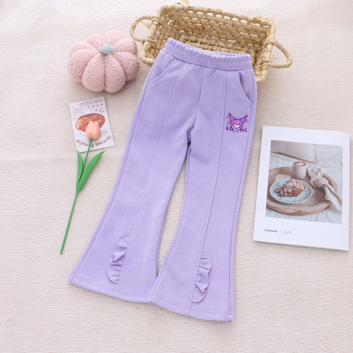 LOVEND 산리오 순면 여아긴바지 봄가을 트레이닝바지