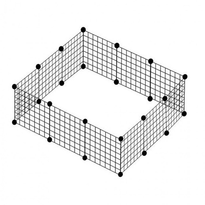 인하우스 애견울타리 조립식 철망 12P 커넥터 24P 세트 (Araium)