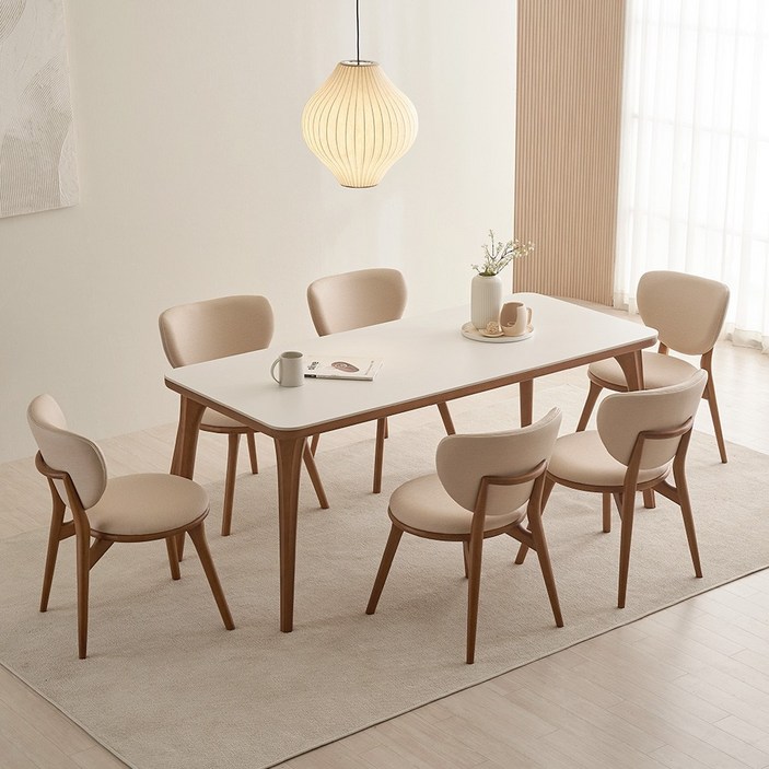 핀란디아 베른 포세린 세라믹 4인6인 식탁세트