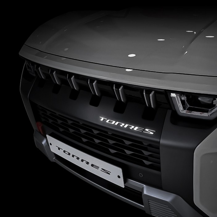 [오카] 토레스 호환 용품 프론트 레터링 리플렉터 튜닝 반사 스티커