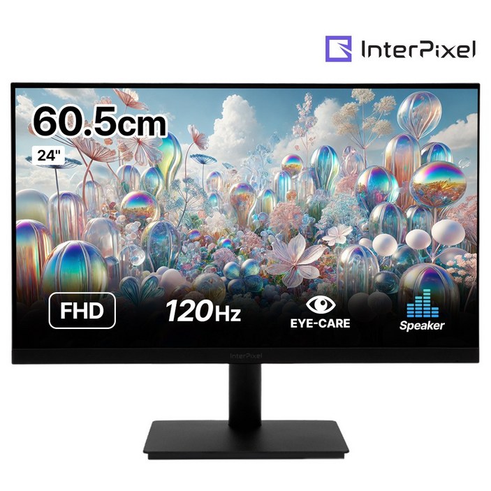 인터픽셀 IP2432 FHD IPS 120Hz ECO 플리커프리 게이밍 모니터, IP2432(일반), 60.5cm