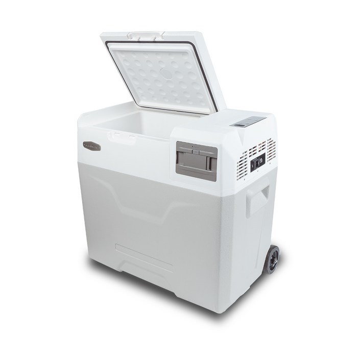아이스투고 유무선겸용 차량용냉장고 캠핑냉장고 배터리탈착형 50L, 화이트