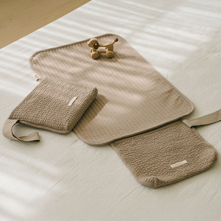 말랑하니 유아용 방수매트 패드, 1개, 코코아밀크