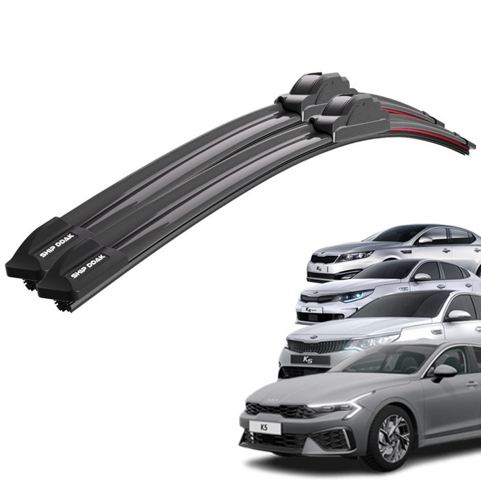 1+1 K5 올뉴 더뉴 하이브리드 DL3 전차종 초밀착 와이퍼 윈도우 브러쉬 와이퍼블레이드