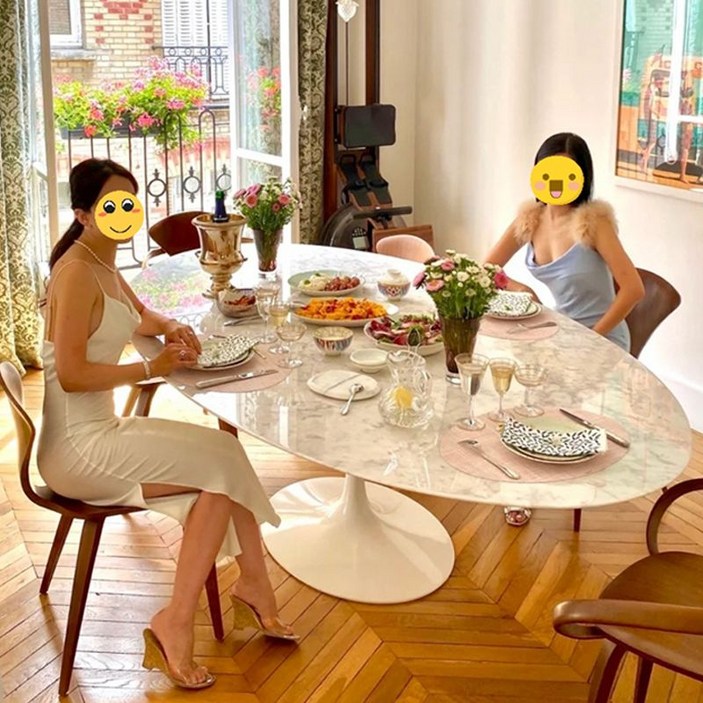 knoll 놀 사리넨 원형 대리석 엄정화 식탁 다이닝 knoll 놀 사리넨 원형 대리석 엄정화 식탁 다이닝
