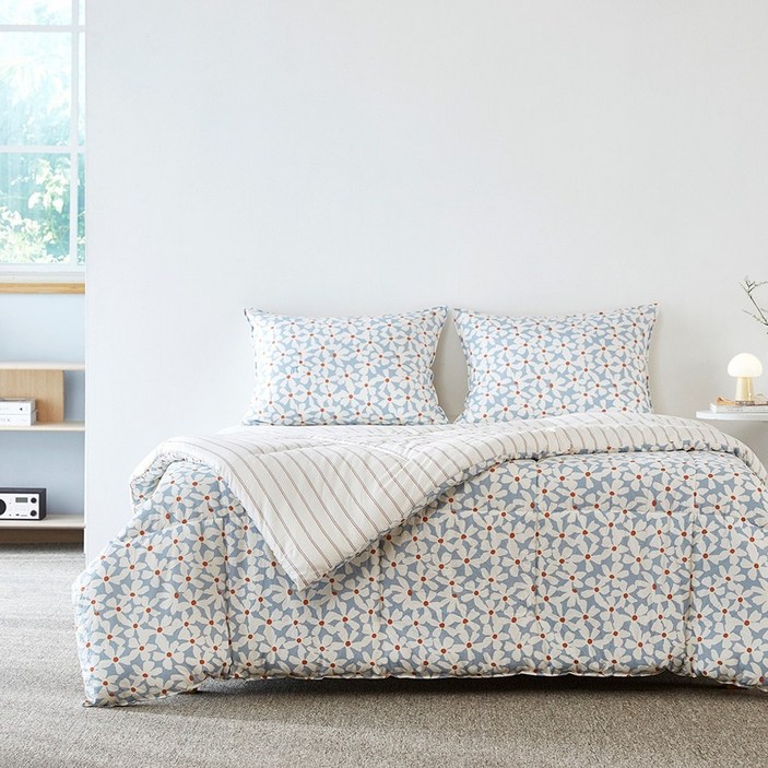 모던하우스 인천점 소프트워싱 리버시블 차렵이불 퀸 포지블루 CV0225169