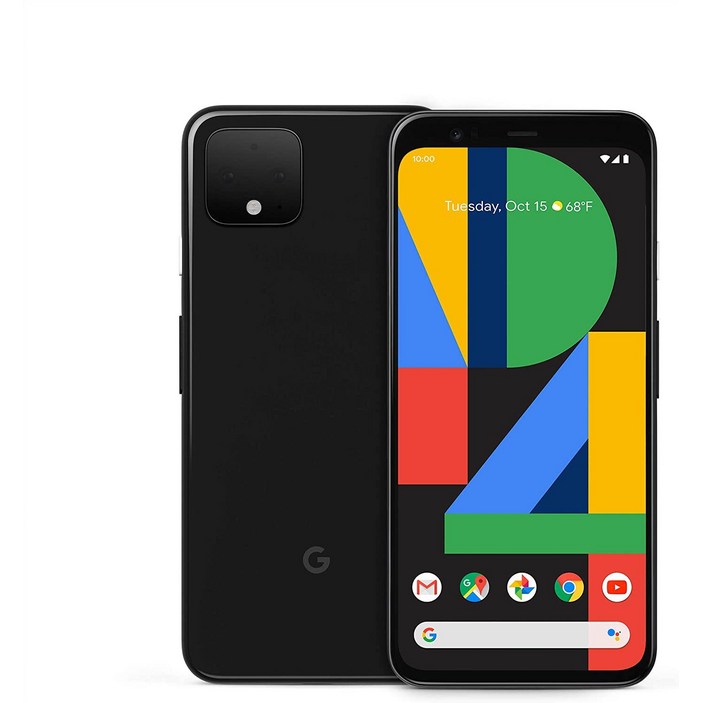 [리퍼폰] Google Pixel 4 구글 픽셀 4 스마트 폰 - 언락, 북미판, 공기계, 128GB, 블랙