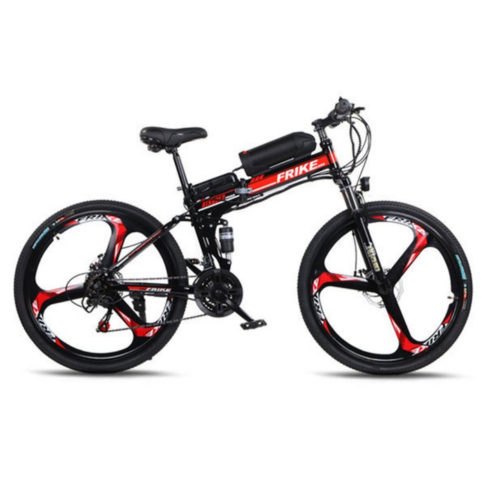 FRIKE 변속 전기자전거 36V10AH PAS스로틀 겸용 MTB자전거 일체형 88E2 PAS스로틀 겸용, 블루