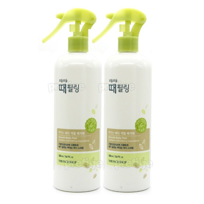 더페이스샵 보들보들 때 필링 바디스크럽, 500ml, 2개