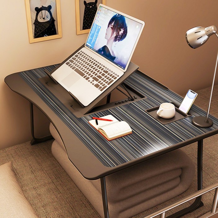 노트북테이블 에이원스토어 베드 좌식 접이식 책상 노트북 테블릿 거치대 테이블