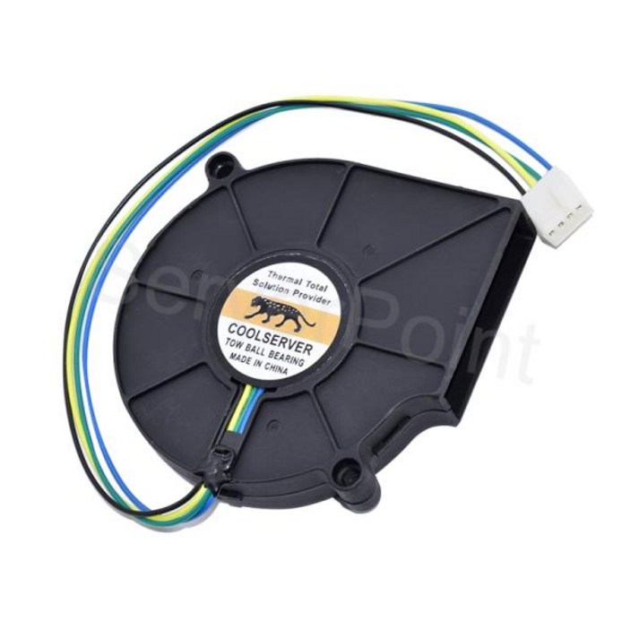 쿨서버 용 BB755BU B2755BU 용  DC 2V 0.80A 4 선식 서버 송풍기 냉각 팬