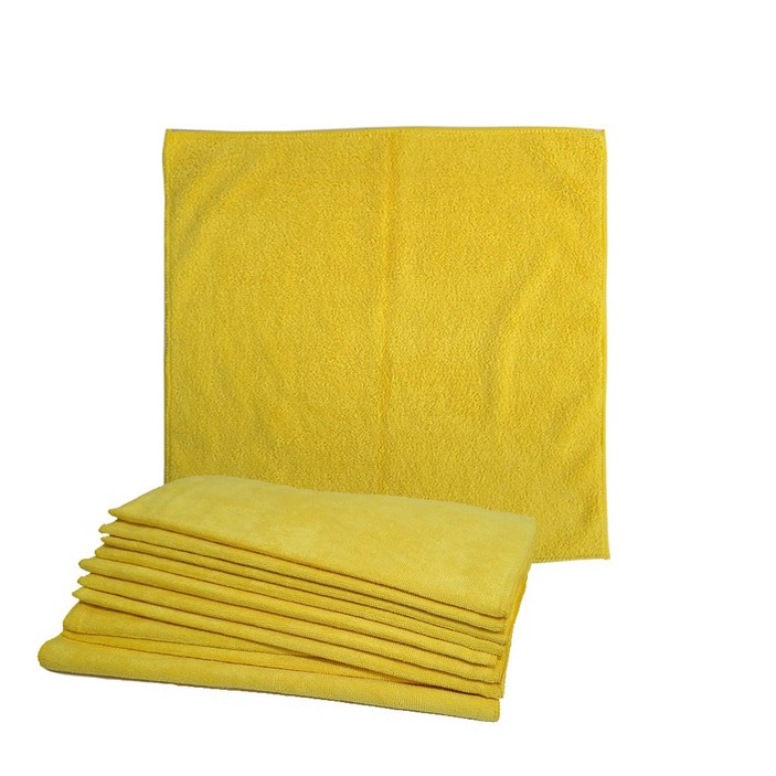 코스트코 커클랜드 세차타올 다용도 극세사타올 행주 걸레 막수건, 10개, 노랑