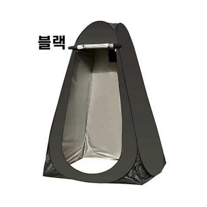 휴대용 텐트 야외 접이식 드레싱 목욕 낚시텐트 모바일 화장실 샤워 탈의실, 블랙, 1개