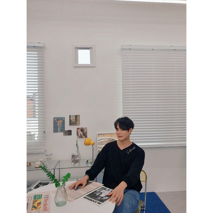 자수 레터링 맨투맨