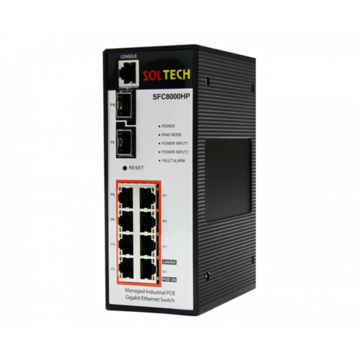 (솔텍) SFP 2포트+기가 8포트 스위칭허브 SFC8000HP SFC8000HP, 단일상품, 1개