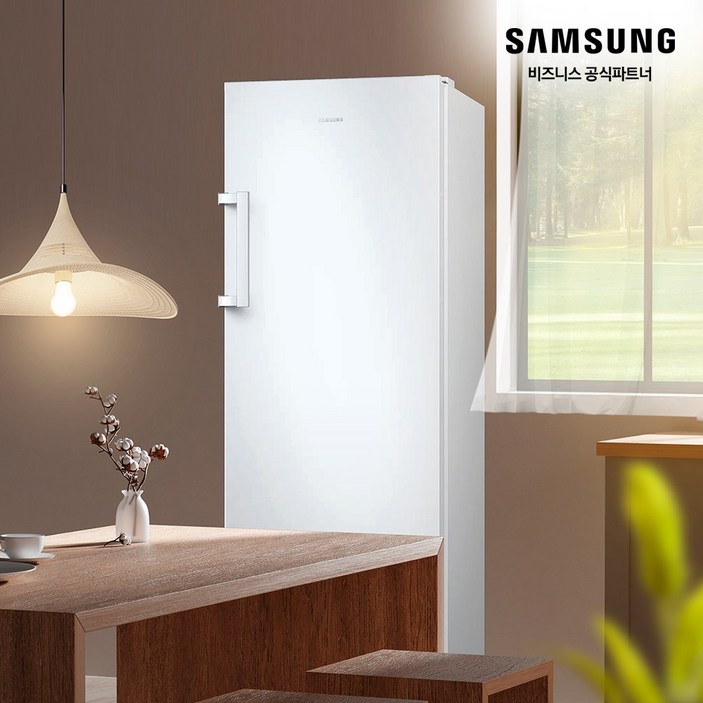 삼성 냉동고 227L 1도어 슬림 냉동실 냉동전용 RZ22CG4000WW (소상공인제품)/