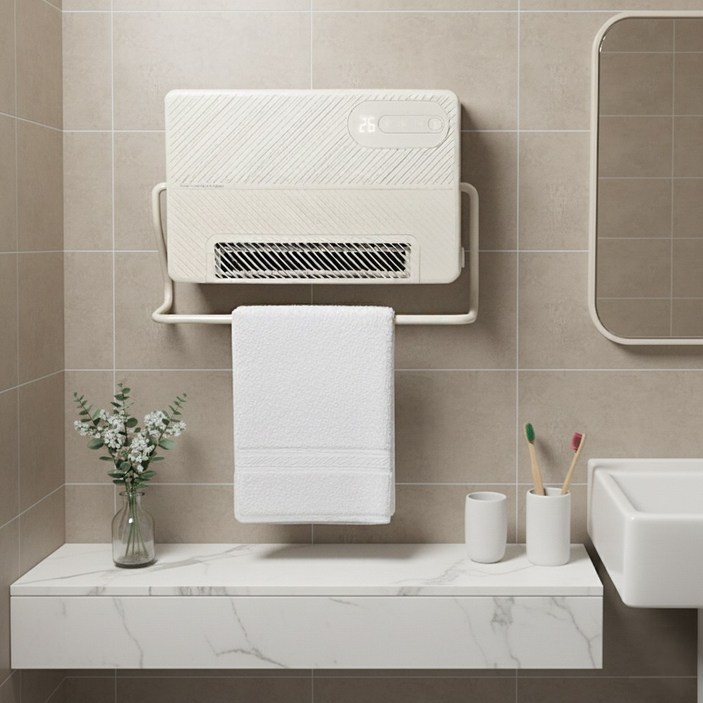 [신일] 욕실 화장실 온풍기 난방기 / 스탠드겸용 무타공 IPX4 등급 저소음 PTC 히터 / 26년 신제품