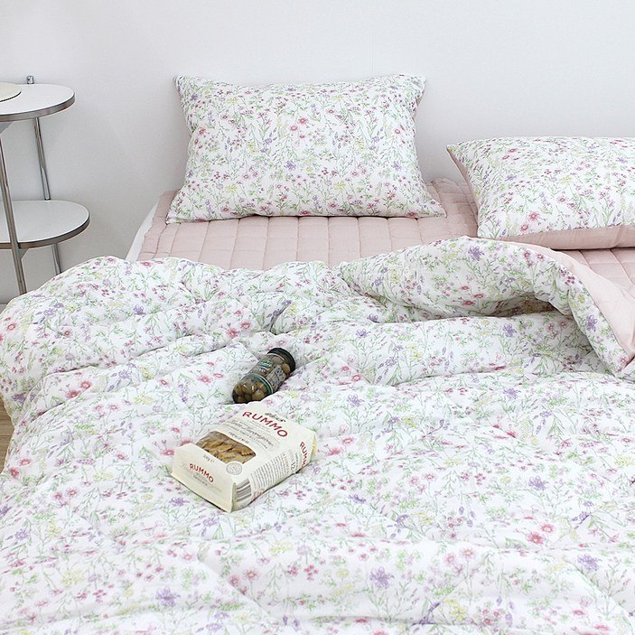 플라워패턴 부드러운 모달 100% 옥수수솜 먼지없는 사계절 이불