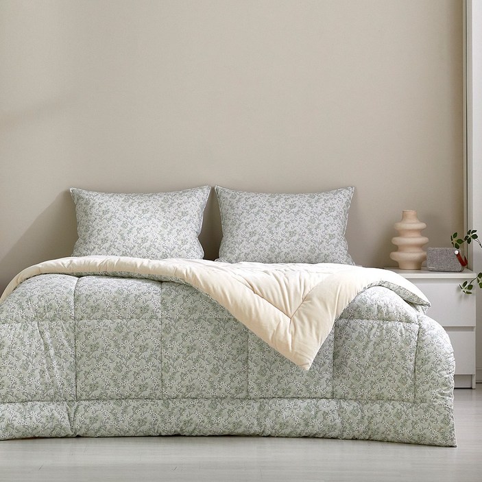 [모던하우스 인천점]  퓨어코튼 60수 고밀도면 극세사 차렵이불 싱글 페탈가든 -[CV0225222]