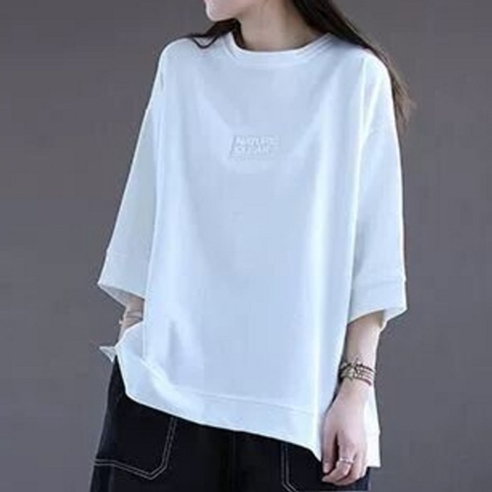 쇼핑센트럴 여성 7부소매 티셔츠