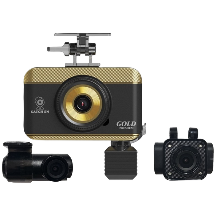 무료장착 캐치온 골드 프리미엄 차량용 블랙박스 3채널 4채널 염경환 승용차 페달 불랙박스 최신형, 4채널페달카메라포함, 128GB