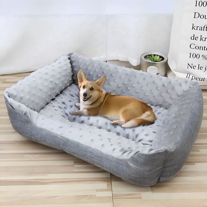 순잠 강아지 꿀잠 사각 방석