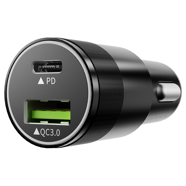 신지모루 51W 퀄컴 듀얼포트 PPS PD 3.0 차량용 시거잭 초고속 충전기