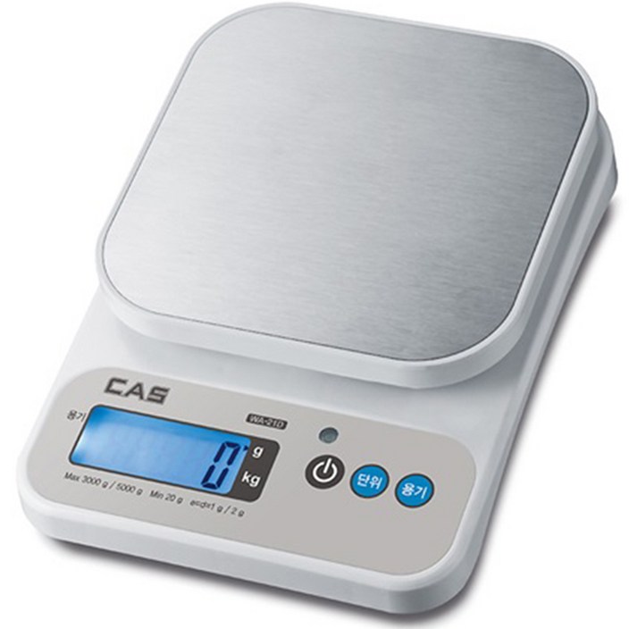 카스 디지털 정밀 주방 저울 5kg, WA21D, 1개