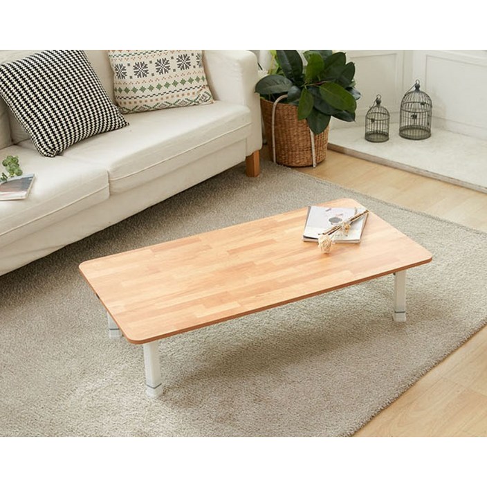 비앤홈 국내 제작 LPM 라운드 접이식 테이블, 메이플