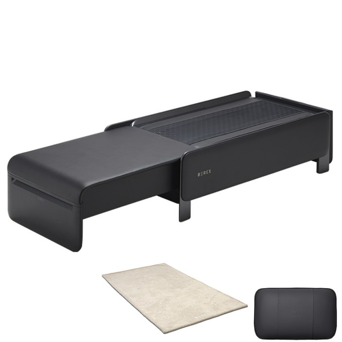 비렉스 척추베드  마사지쿠션  러그 방문설치, MBC01, 잉크 블랙