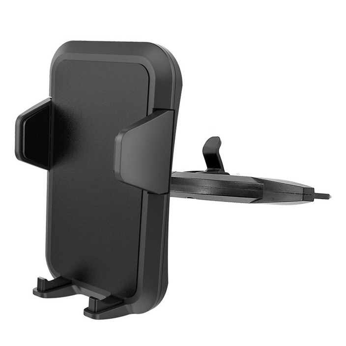 옵시디언 반자동 클립 차량용 CD투입구 핸드폰 거치대 CT-C10E + CT-H20, 1개, 단일색상