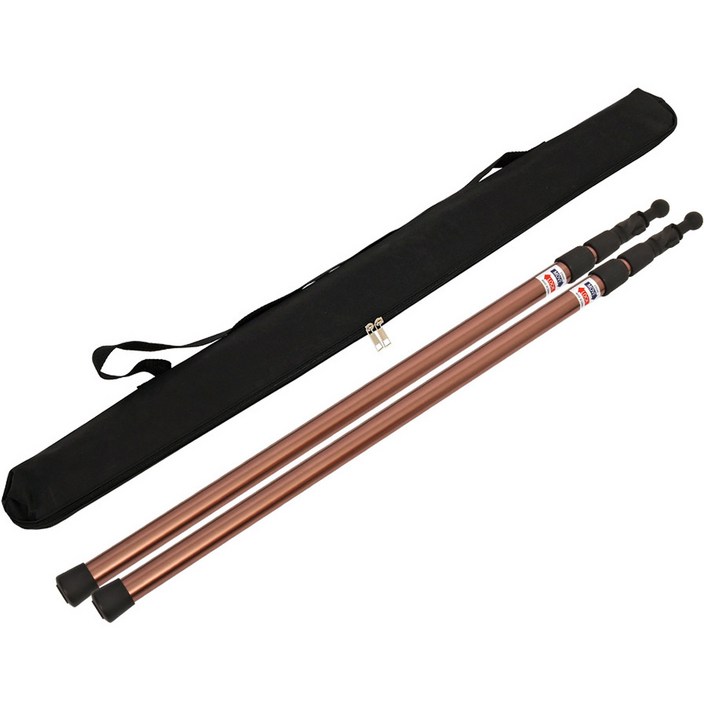 캠프빌리지 슬라이드 폴대 캡형 티탄 2p + 가방 세트