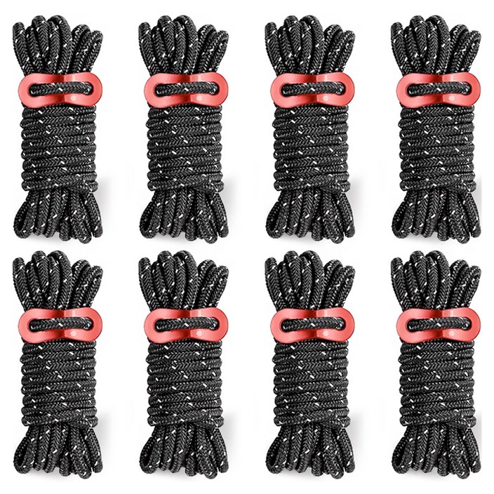 브리즈문 캠핑 스트링 타프 텐트 로프 줄  스토퍼 8세트