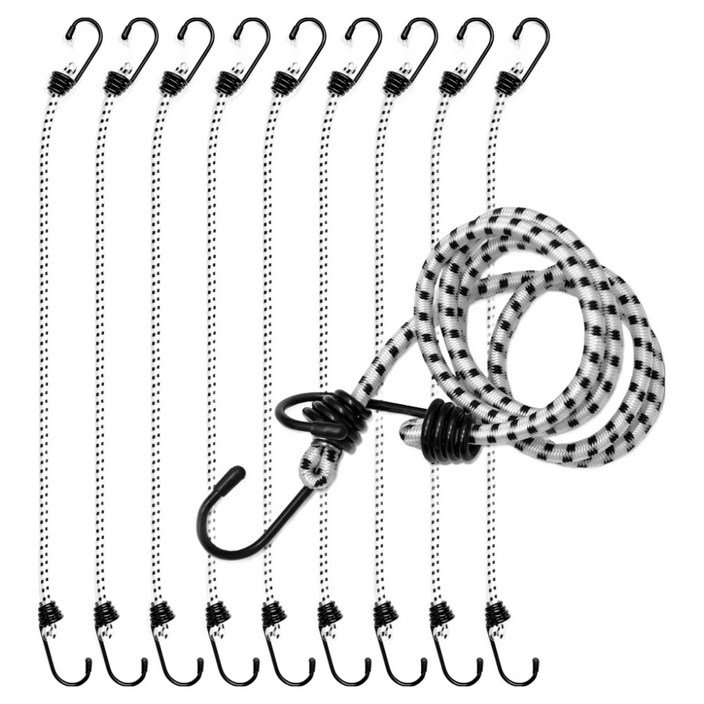 벅703 캠핑 스트레치코드 탄성로프 고리형 10p