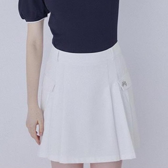 HALEY 여성용 사이드 주름 플리츠 큐롯 스커트 HSCWK1215