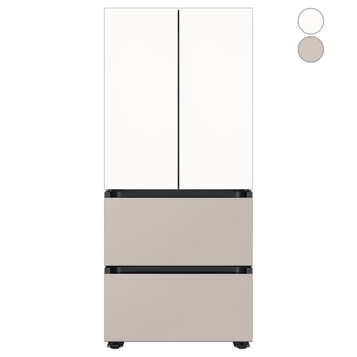 [색상선택형] 삼성전자 BESPOKE AI 김치플러스 4도어 냉장고 490L 방문설치