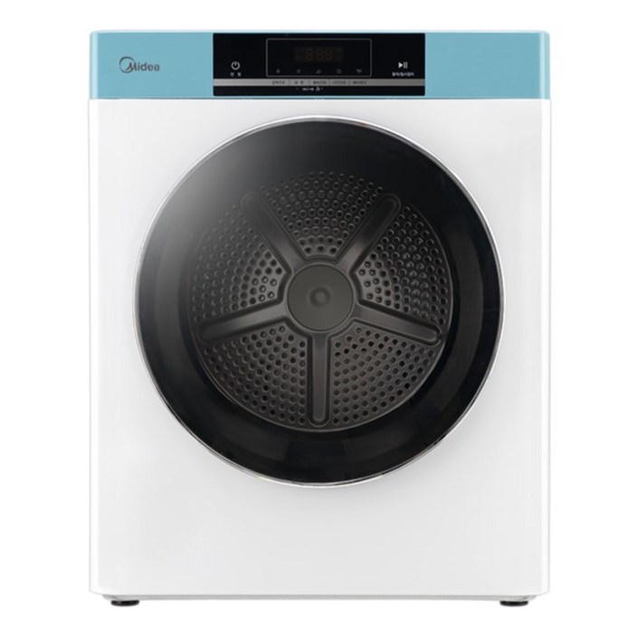 미디어 미니 전기 의류 건조기 MDD02A25W 2.5kg 고객직접설치, 화이트블루, MDD02A25WBKR