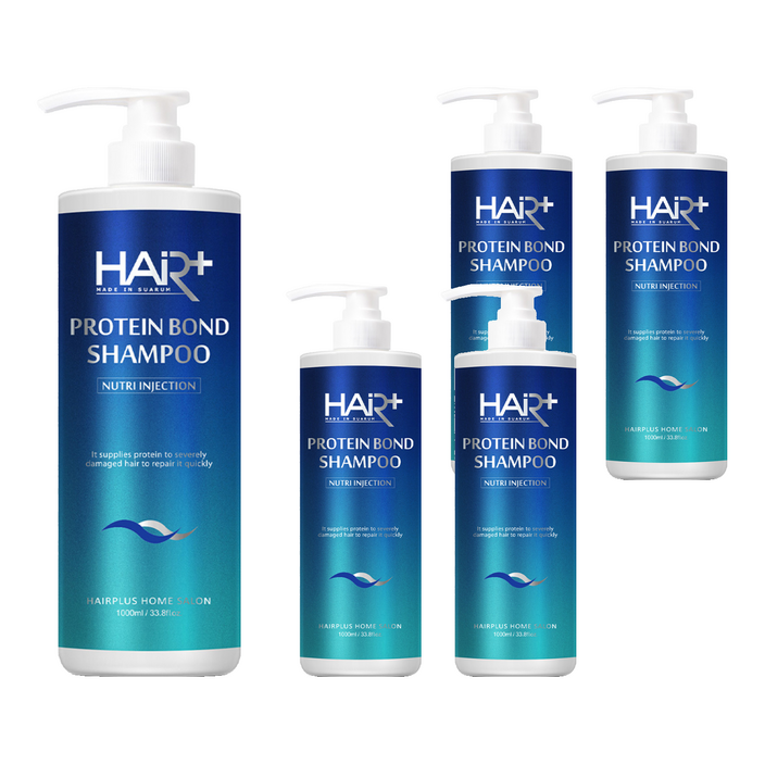 헤어플러스 단백질 본드 약산성 샴푸, 1L, 5개