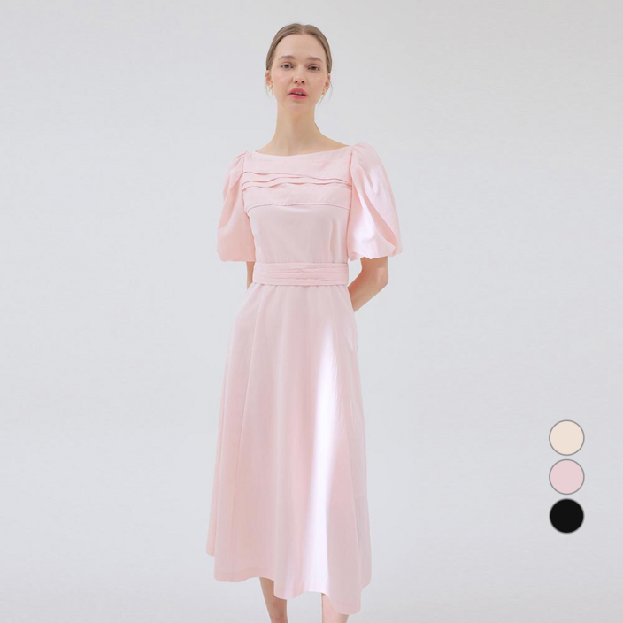 온앤온 여성용 클래식 주름 디테일 페미닌 원피스 NEW3MOC03