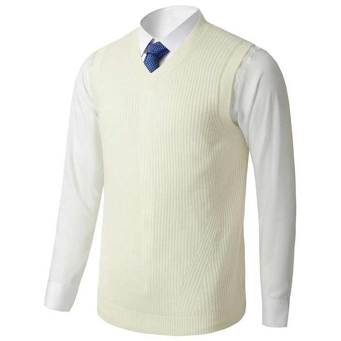 남성 브이넥 조끼 20 울 오버핏 니트 베스트겨울용 빅사이즈 남자조끼니트남성조끼 겨울