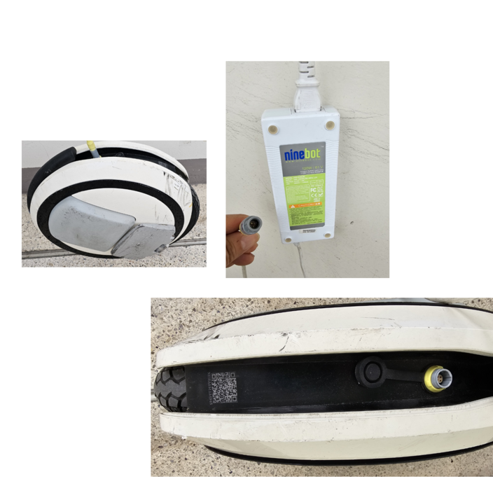 중고 연습용 초보용 Ninebot 나인봇 전동휠 MOEA1511A4945  셋트