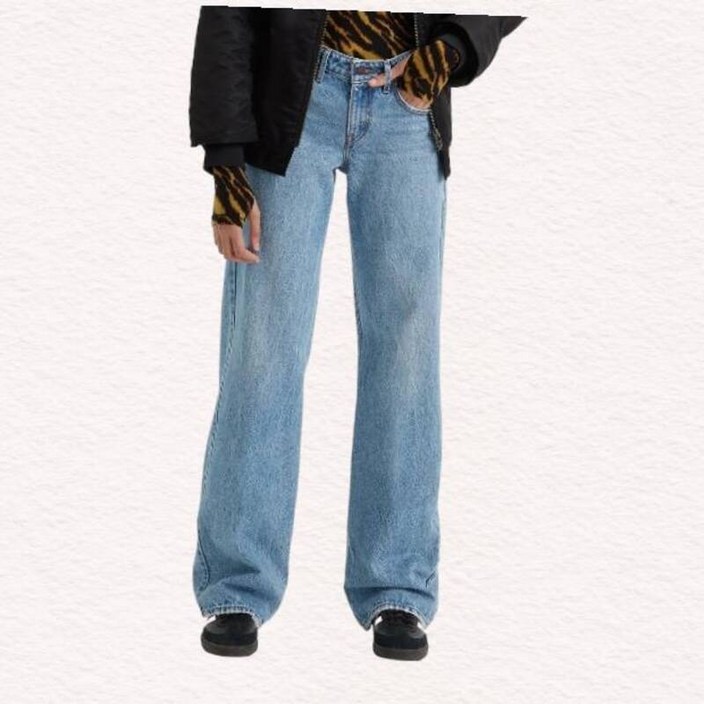 백화점정품 리바이스 여성 로우루즈 진 편한 데님 브랜드 얇은 바지 매장