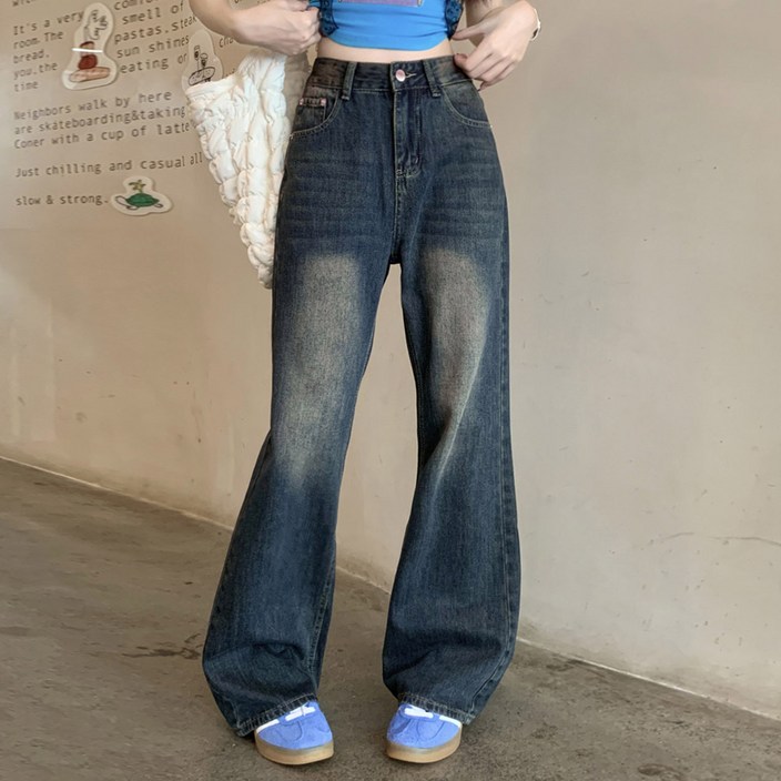 대박난박양 세미 와이드 데님팬츠 대박난박양 세미 와이드 데님팬츠