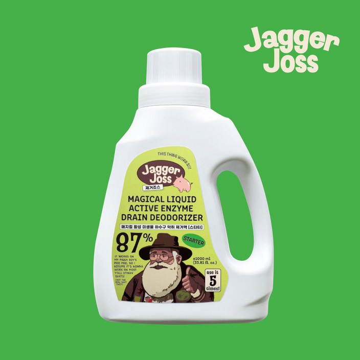 제거죠스 미생물 효소제 하수구냄새제거 화장실 싱크대 스타터, 1L, 1개, 스타터(가정용)