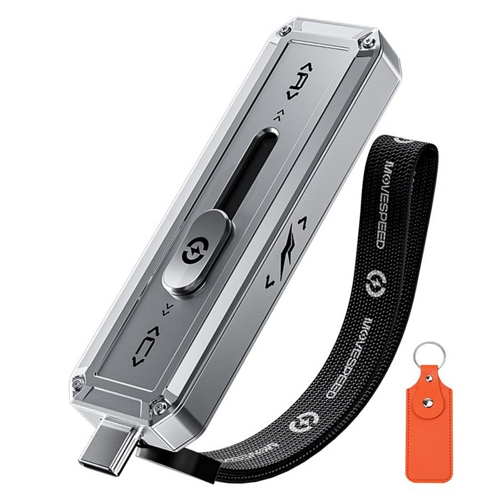 MOVESPEED SP20 2100MB/s 초고속 USB 3.2 Gen2 외장 SSD 휴대용 저장장치 스마트폰 노트북 PC 호환 백업 파일이동 최적, 은색, 512GB