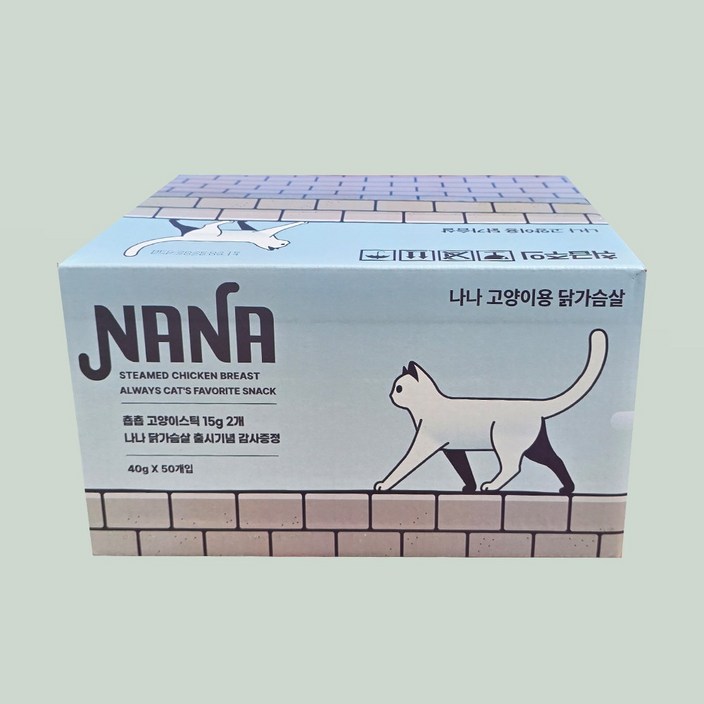 나나 고양이 닭가슴살 40g  100개 1박스, 100개, 40g, 치킨